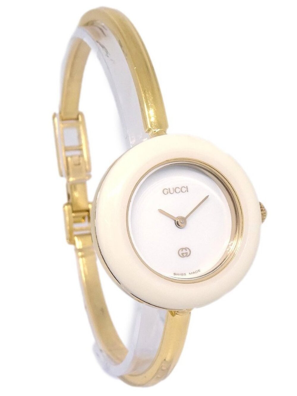 Gucci 11/12 Change Bezel Chameleon Quartz Watch SS 136497 - Picture 11 of 13